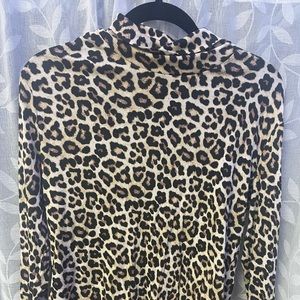 Leopard turtleneck bodysuit